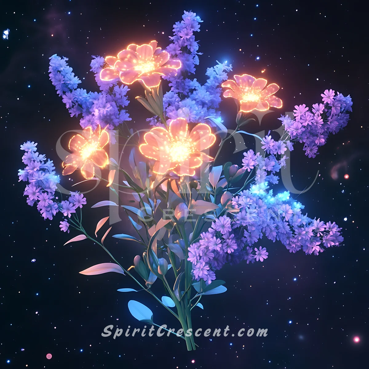 Blessed Scabiosa Verbena Floral Offering for Spirit Companion Romantic Tender Magnetic Magnetizing