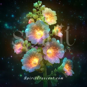 Hollyhock Bouquet Offering: Spirit Companion Connection (Romantic, Soothing)