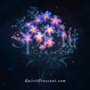 Spirit Companion Blessing: Luminous Flower Energy - Fiery and Tempting