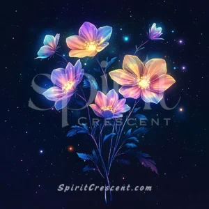 Ethereal Cosmos Flower Blessing - Romantic Spirit Connection
