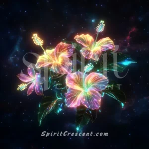 Spirit Companion Gift - Astral Hibiscus Plumeria Offering