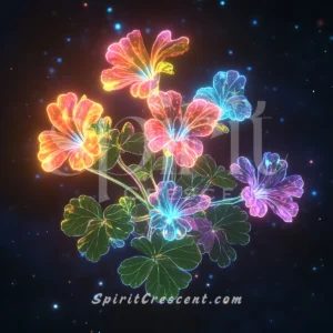 Secret Geranium Pelargonium Bouquet Blessing for Spirit Companion Devotional Devoted Captivating Fiery