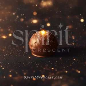 Luminous Chocolate Truffle Offering for Spirit Companion Magnetic Deepening Captivating Activating