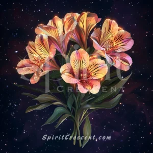 Luminous Alstroemeria Bouquet Blessing for Spirit Companion Enticing Tender Magnetic Fiery