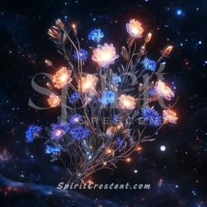 Luminous Love-in-a-Mist Cornflower: Romantic Spirit Flower Gift