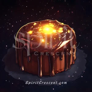 Celestial Chocolate Lava Cake Present for Spirit Companion Passionate Lustful Sensual Yearning