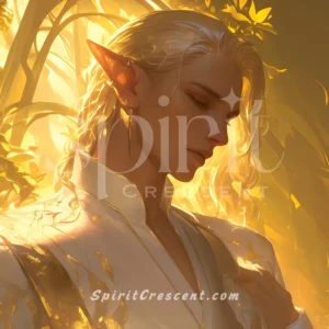 U - Gilded Elf Spirit Companion: Vitality, Intimacy, Defending, Truth