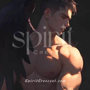 Obsidian Cherub: Heart, Renewal, Nurturing, Seductive