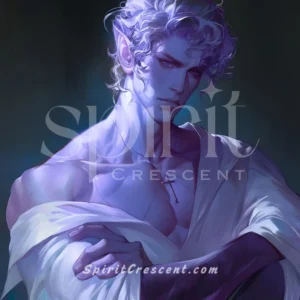 Moonlit Vampire Spirit Companion: Healing, Guarding, Momentum, Nurturing