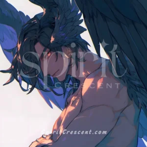 L - Obsidian Seraphim Spirit Companion: Soothing, Renewal, Motivation, Wisdom