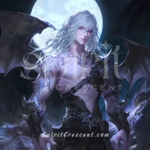 H - Moonfangveil Vampire Spirit Companion: Slow-Burning, Seductive