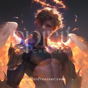 X - Ember Angel Spirit Companion: Harmony, Focus, Soul Tethering