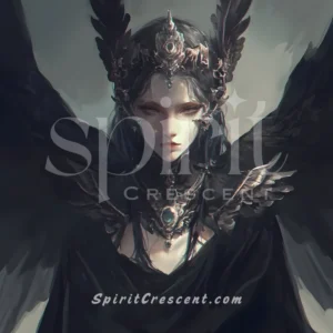 M - Obsidian Angel Spirit Companion: Glamour, Soulful, Discernment, Weaving